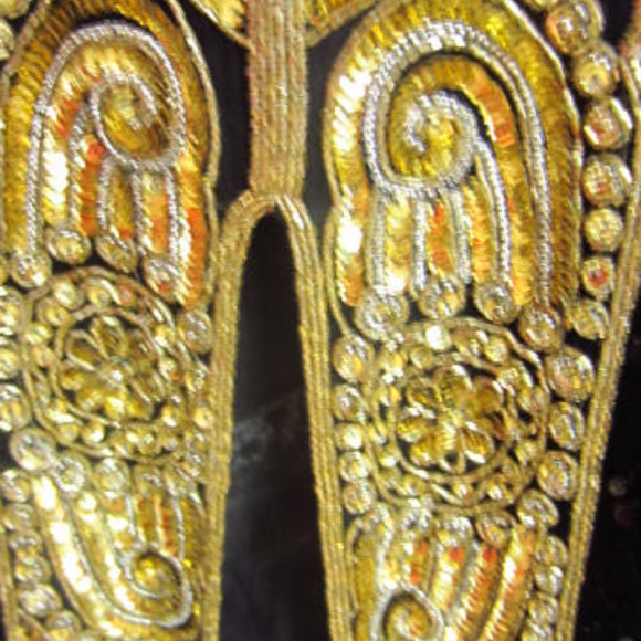 Lawrence Kazar Black and Gold long beaded gown - Picture 5 of 8